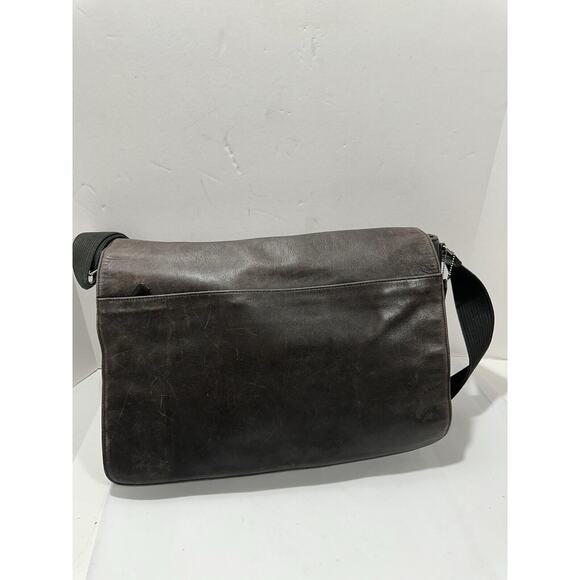Vintage Coach Messenger Leather Briefcase Laptop Bag Strap Large H1S-5233 RARE - Picture 5 of 16
